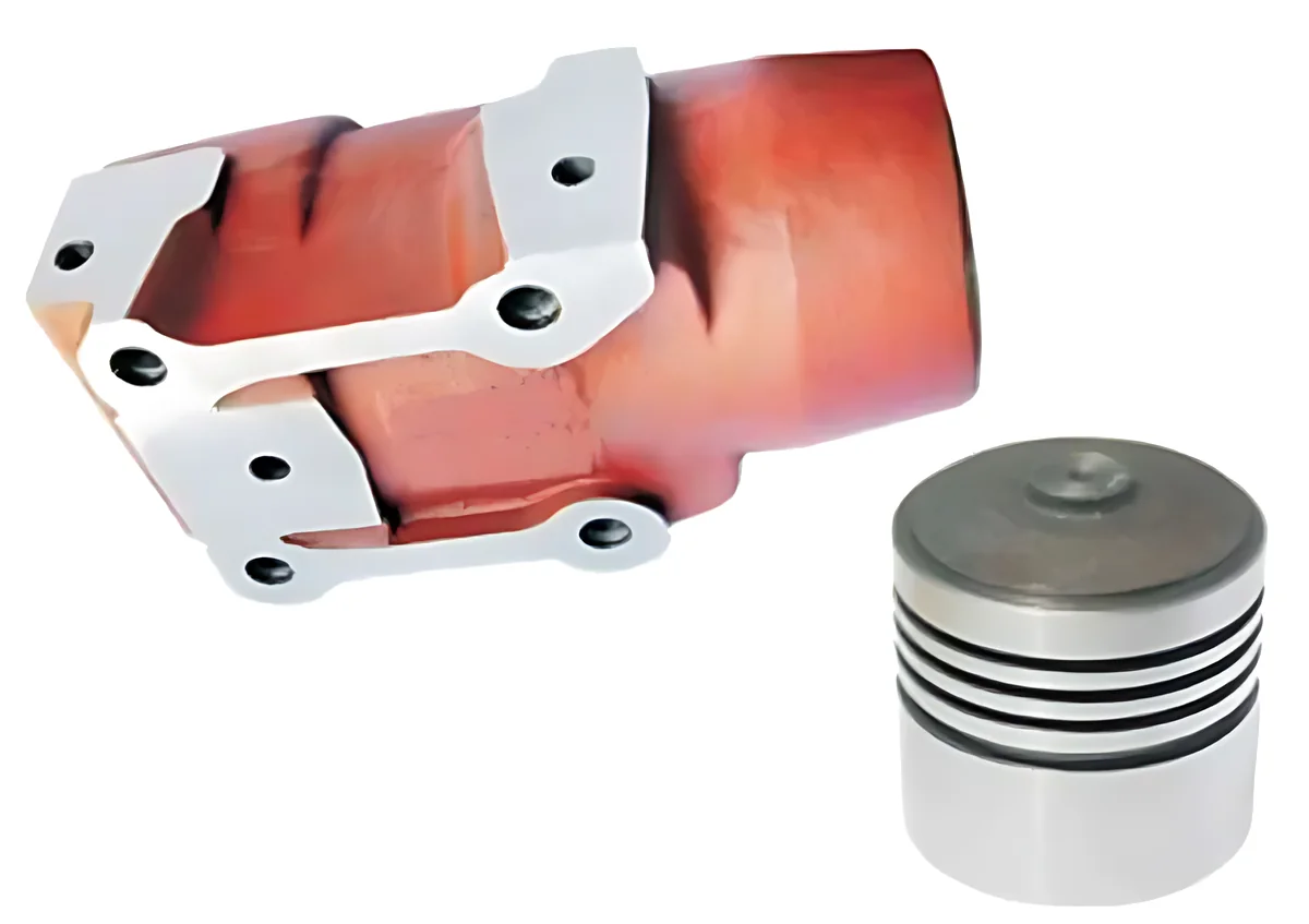 Ram Cylinder with Piston, Red (76 mm)