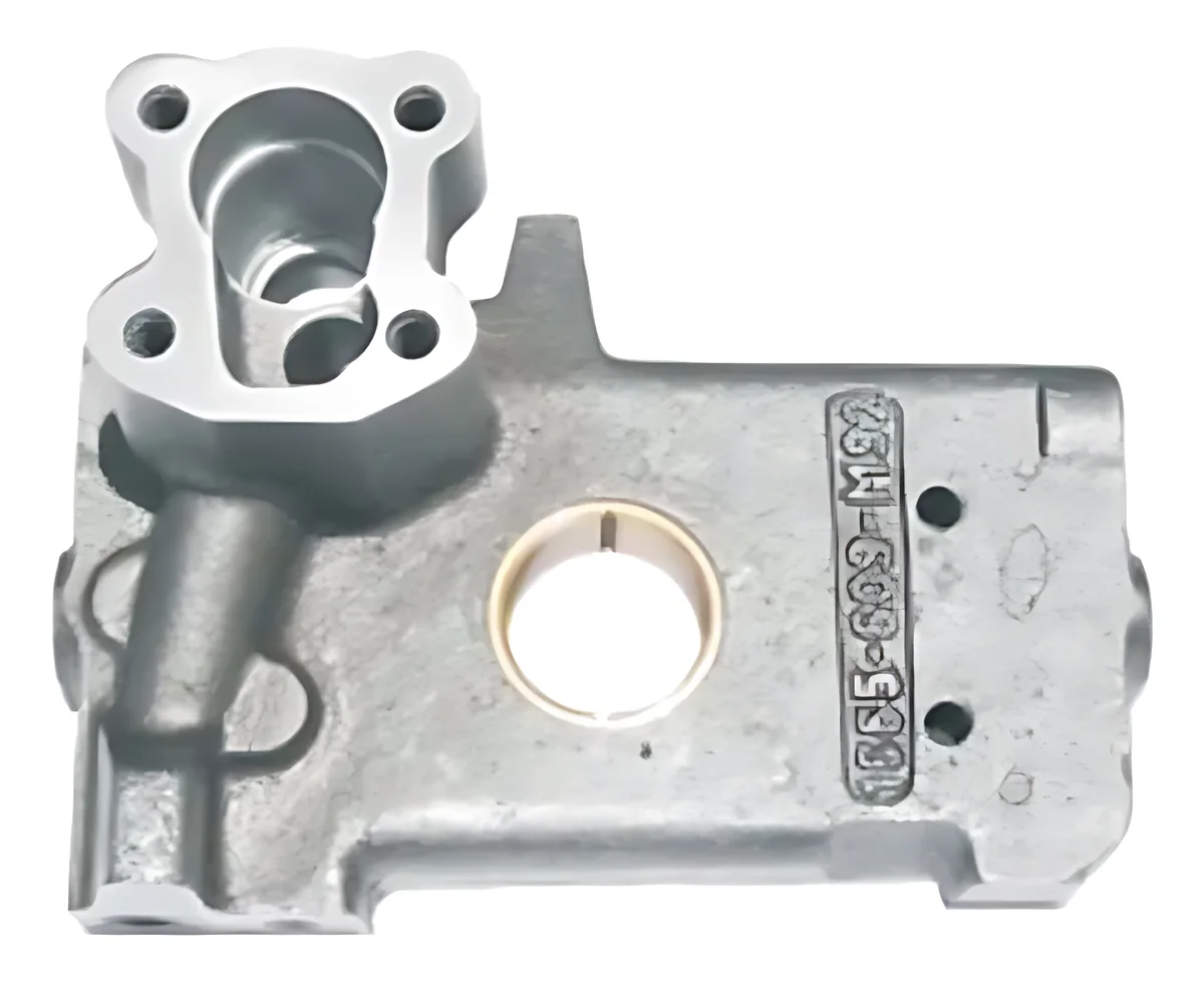 Hydraulic Pump Plate (Big) Rear with Bush, Relief Valve Thread 9/16 UNF